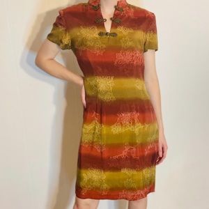 EUC- David Warren Vintage 100% Silk Dress